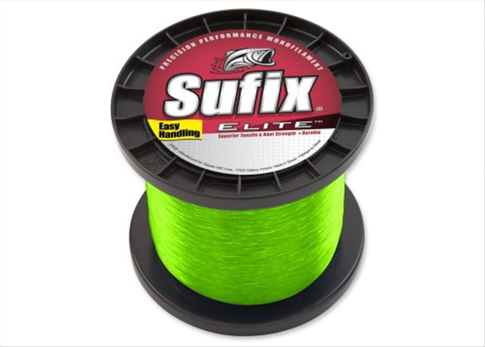 Sufix Elite 661-306Y Hi-Vis Yellow 6 lb Fishing Line – 3000 Yards