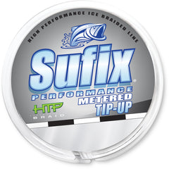 Sufix Performance ice braid provides abrasion resistance in cold weather ice fishing