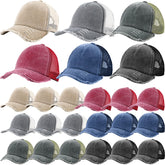 Suhine 24-pack blank baseball caps bulk with adjustable fit for all-day comfort.