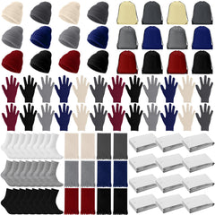 Suhine 72-pcs homeless care package image highlighting a complete winter donation bundle