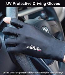 Two fingers exposed design close-up on SUJAYU gloves
