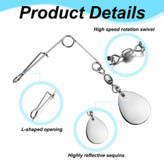 Spinner blades in stainless steel material