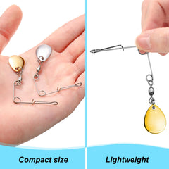 40 pieces spinner blades arranged for display