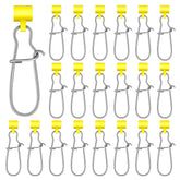 Sumind fishing line sinker slides with duo lock clips in yellow