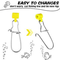 50 pieces yellow sinker slides ready for packaging