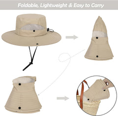Close-up of UPF 50 sun protection and lightweight fabric