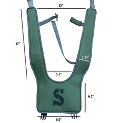 Backpack padding and shoulder straps close-up