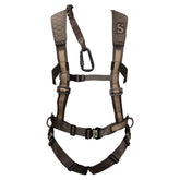 Summit Treestands Pro Safety Harness shoulder pads improve all-day hunting comfort