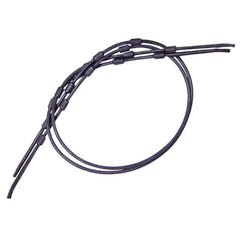 Close-up of Summit Treestands shrink tubing reducing metal contact noise.