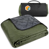 SUN CUBE blanket folded compact for easy transport during outdoor activities.