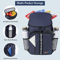 SUN CUBE side mesh pocket designed for water bottle on outdoor trips.