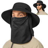 SUN CUBE fishing hat with removable mesh face cover for versatile sun protection