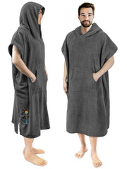 SUN CUBE Surf Poncho Hood shows a cozy, quick-dry cover for beach changes.