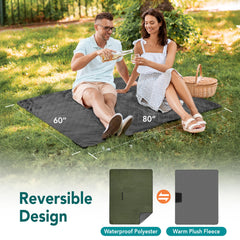 SUN CUBE waterproof back with fleece top keeps you dry at beach or campsite.