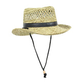 Sun and Fun classic straw gambler hat full view for sun protection.