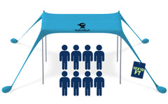 Sun Ninja Beach Tent Pop-Up provides instant shade for beach days and family picnics.