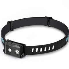 Sunblesa H11 headlamp with 365 lumen wide beam for clear paths during night hikes