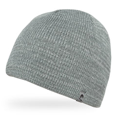 Nightfall Reflective Beanie exterior in heathered knit