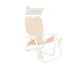 SUNFLOW Shore Thing chair in Creamsicle with sunshade for UV protection on sunny beaches
