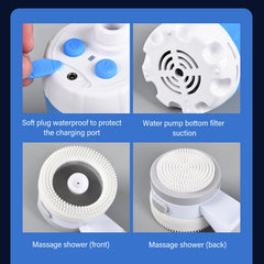 SUNGOOYUE 4000mAh battery enables extended outdoor showers.