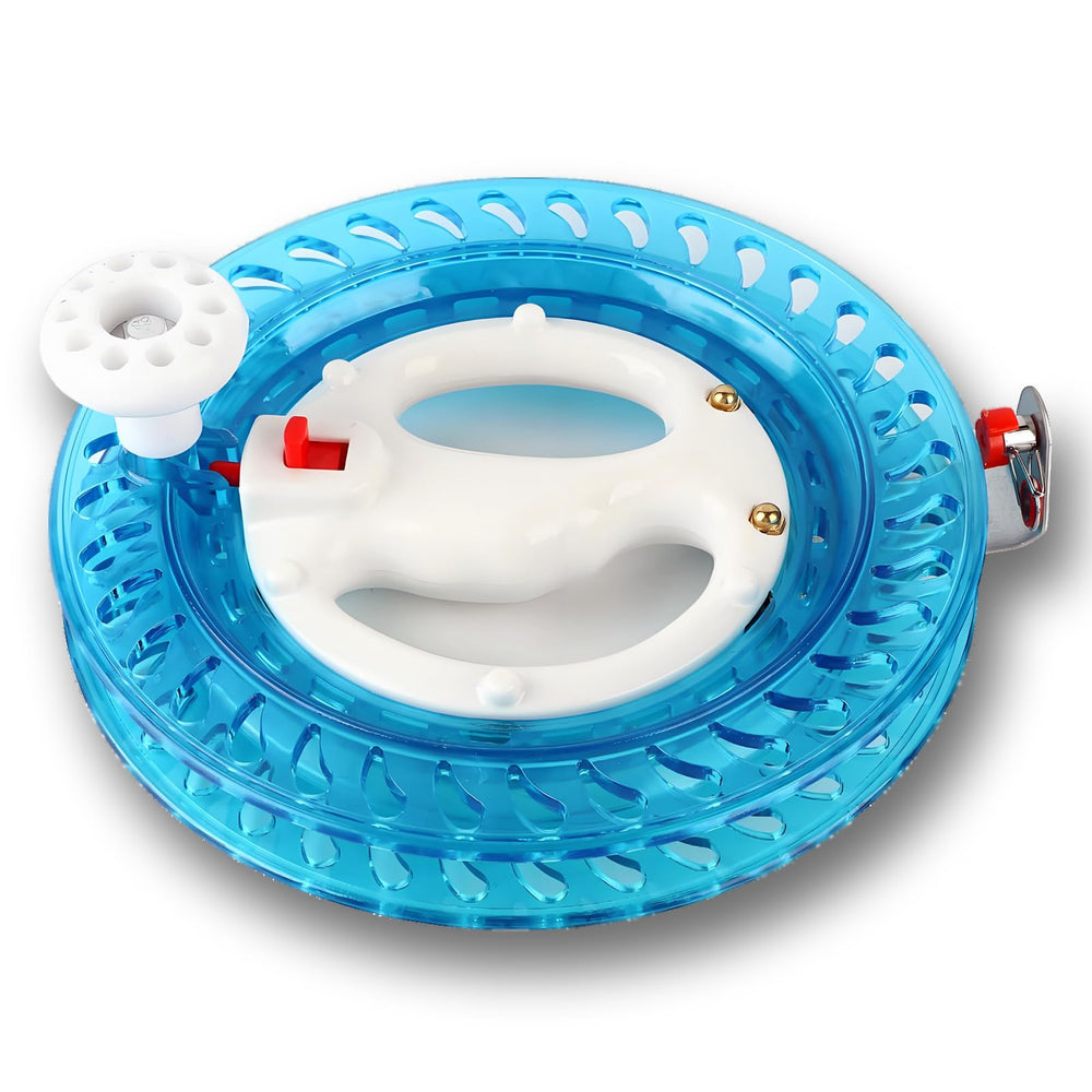 SUNGOOYUE fishing wire wrapping reel blue close-up for easy line management