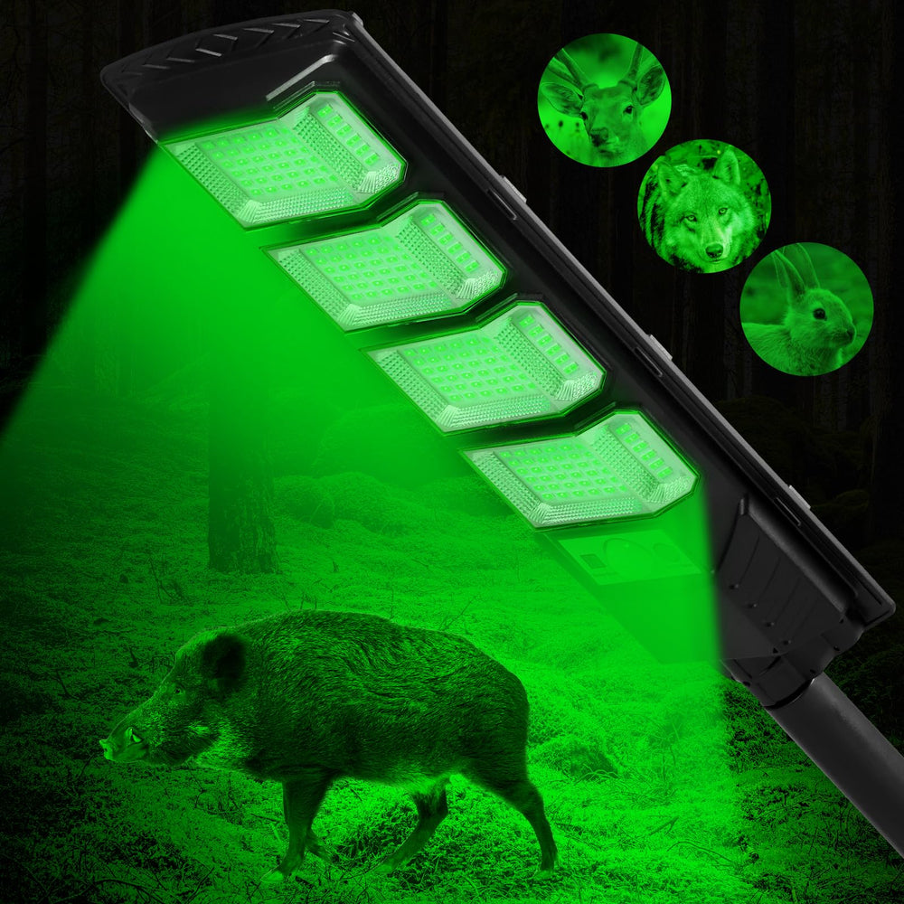Sunlight Encounter Hog Lights 12k-lumen beam for clear nighttime targeting.
