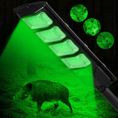 Sunlight Encounter Hog Lights 12k-lumen beam for clear nighttime targeting.