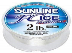 Sunline Fluorocarbon Ice Premium 4lb 100yd Clear highlights low memory for bite detection in cold conditions