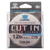 Sunline Saltimate fluorocarbon 164 ft spool, ideal for seabass setups.