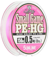 Sunline Saltimate small game HG 150m pink spool for long casts and sensitivity.