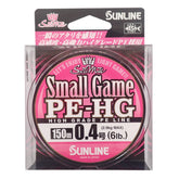 Sunline Saltimate Small Game HG pink line for long casts and strong hook sets.