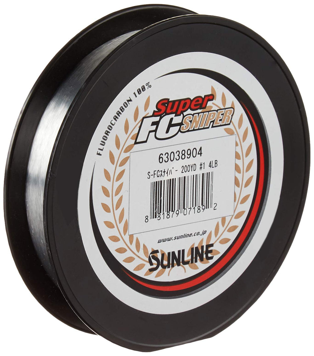 Sunline Super FC Sniper fluorocarbon line in natural clear for high sensitivity and casting control.
