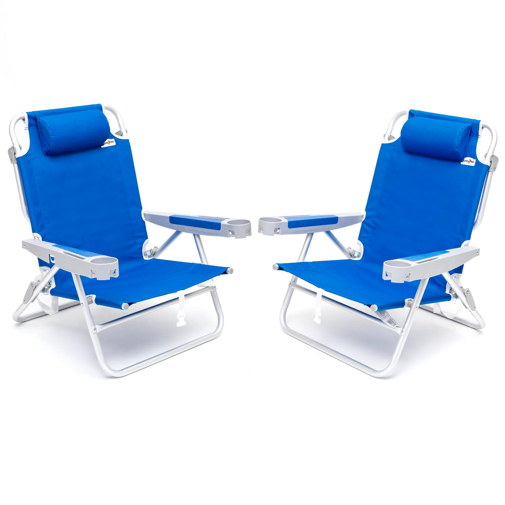 SunnyFeel extra-wide 28in beach chair open setup for comfy coastal lounging
