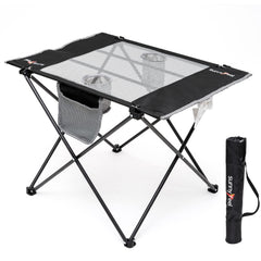 Sunnyfeel outdoor folding table setup for two, ideal for picnics and camping.