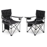 SUNNYFEEL oversized folding camping chair 2-pack ready for outdoor relaxation and seating.