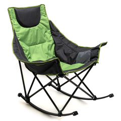 SunnyFeel oversized rocking chair folded view shows compact form for easy transport and storage.