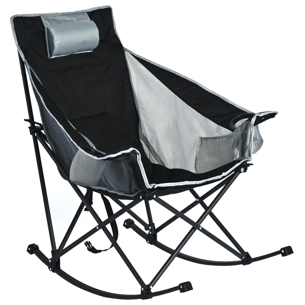 SunnyFeel rocking camping chair with padded-seat delivering all-day comfort.