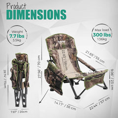 SunnyFeel turkey hunting chair mesh back for breathable comfort on long sits