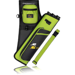 SUNYA archery hip quiver assembly with three arrow tubes and belt for easy access.