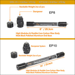 SUNYA damping system shows 3inch length for customizable feel