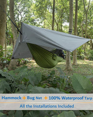 Sunyear hammock straps pack demonstrates quick, tool-free setup with adjustable straps.