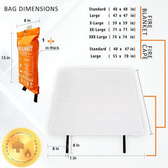 Glow orange Supa Ant blanket enhances visibility in smoke