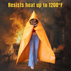 Supa Ant hooded cape enables quick, secure wrap during fire events