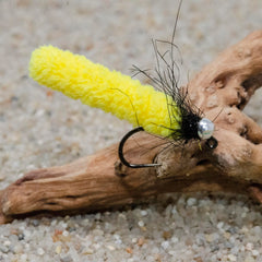 Superbe Flies Mop Jig barbed hook detail for reliable hookups.