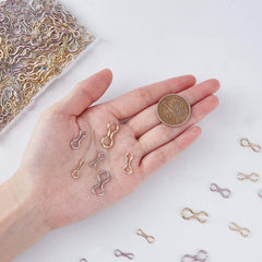 Silver stainless steel 21.5x10x2mm eyelets