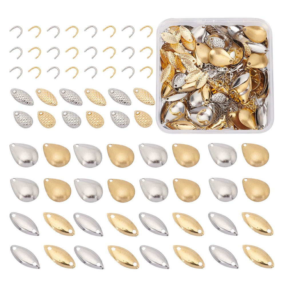 Front view of SUPERFINDINGS 380pcs spinning bait kit