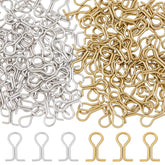 SUPERFINDINGS brass sinker eyes with golden loop for durable lure construction.