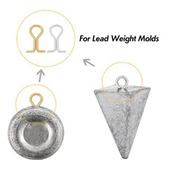 SUPERFINDINGS eyelets measure 13mm by 8mm for precise lure shaping.