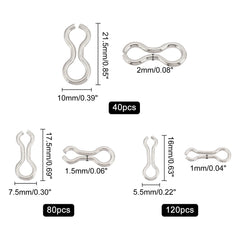 8-shaped stainless eyelets with swivels for lures and weights