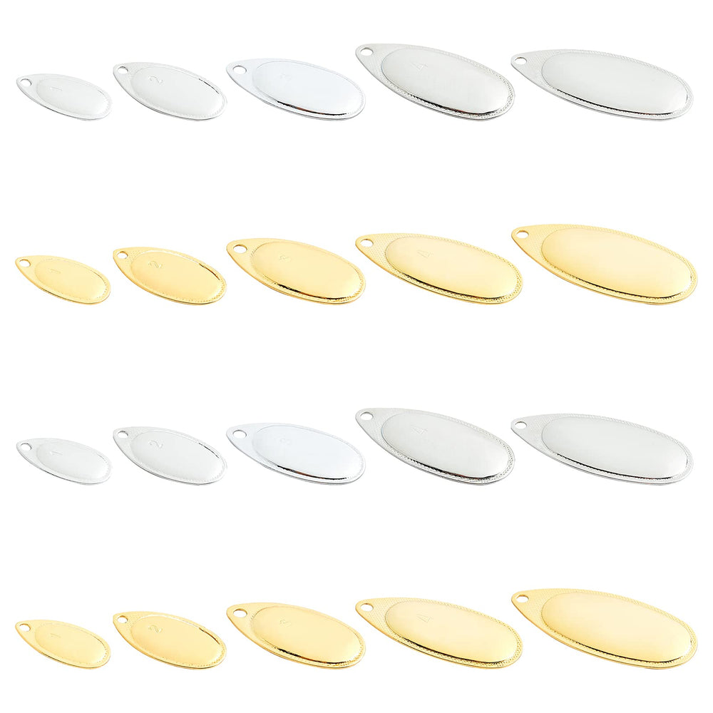 SUPERFINDINGS platinum shine spinner blades enhance lure visibility in murky water.
